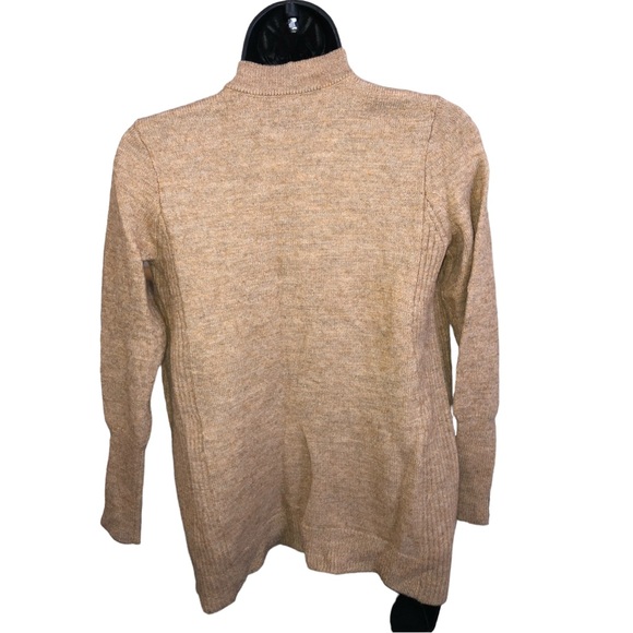 J. Crew Long Open Front Camel/Tan Cardigan Sweater- S - Picture 3 of 10